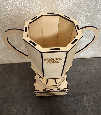 Coppa in Legno “Miglior Papà del Mondo”