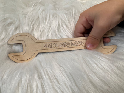 Cassetta degli Attrezzi in Legno Personalizzata per Papà