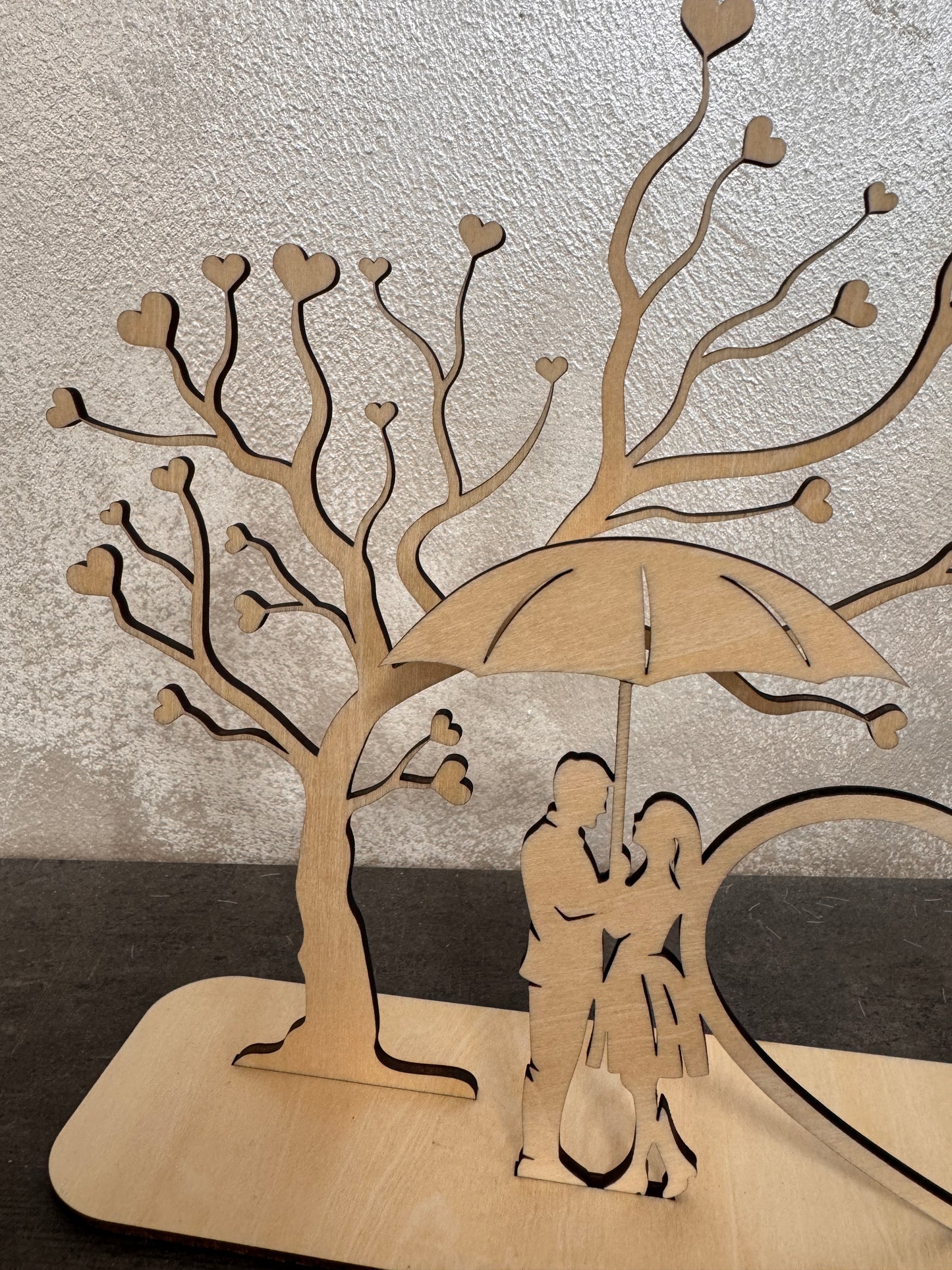 Portafoto in Legno Personalizzato "Love is in the air"