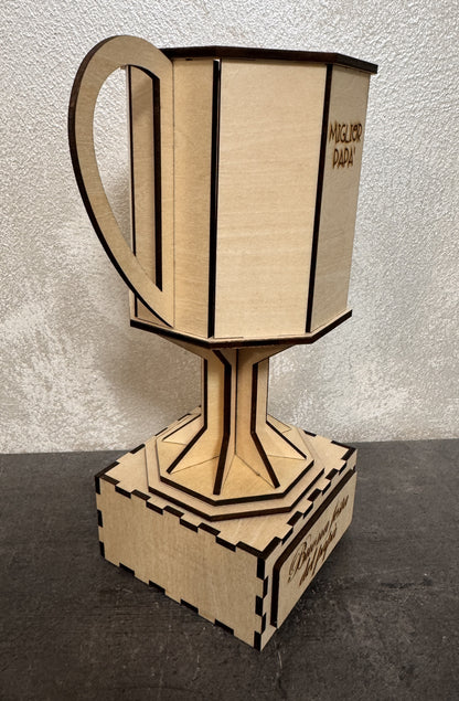 Coppa in Legno “Miglior Papà del Mondo”