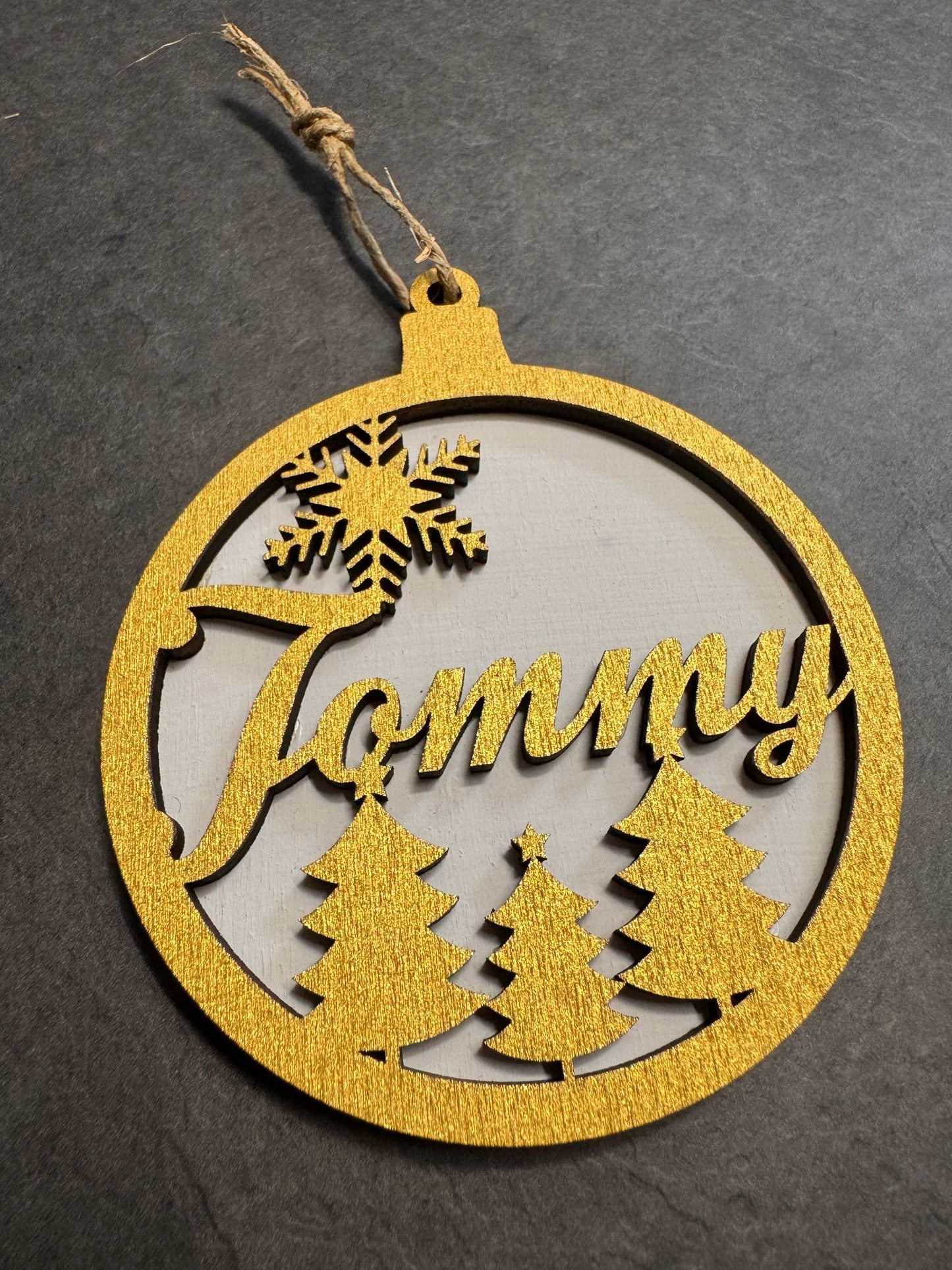 Pallina di Natale in "Special GOLD EDITION" personalizzata con nome