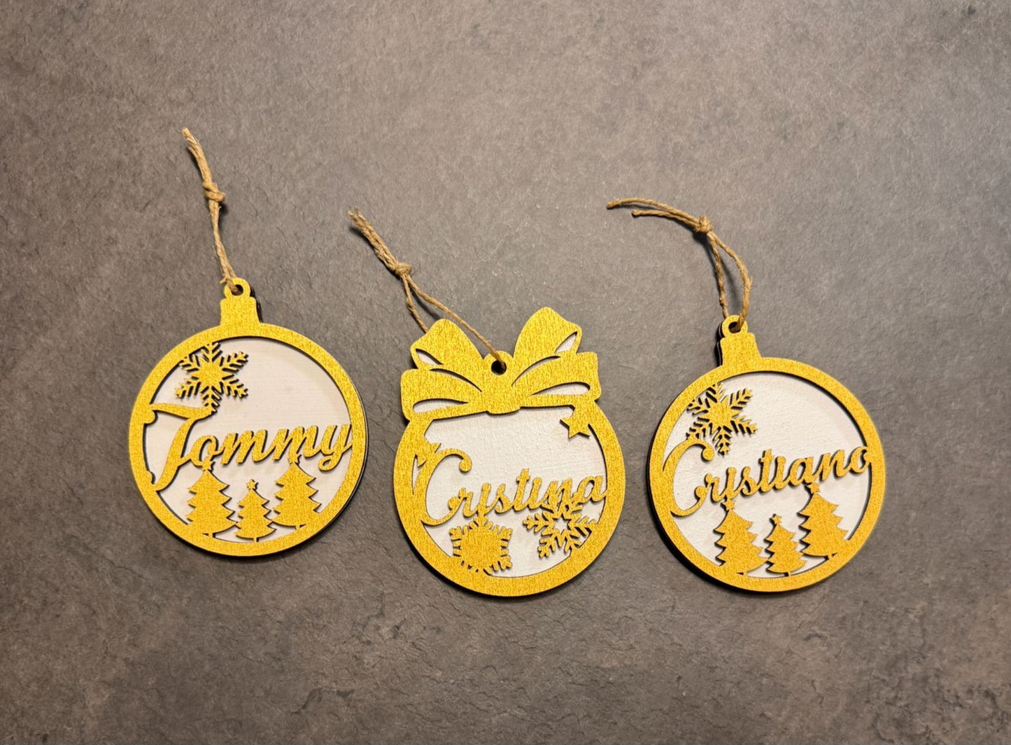 Pallina di Natale in "Special GOLD EDITION" personalizzata con nome