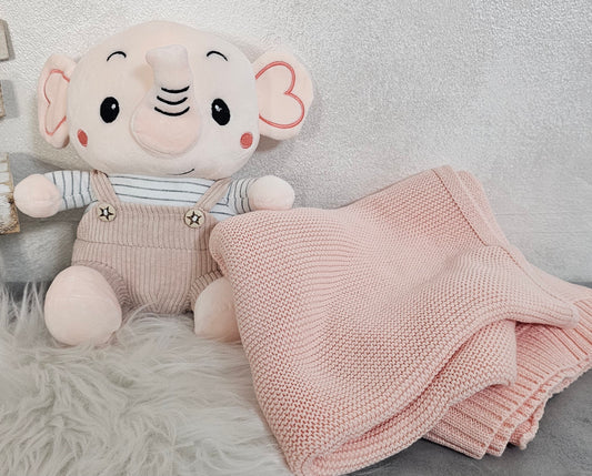 Set Regalo Neonato "Copertina e Elefantino"