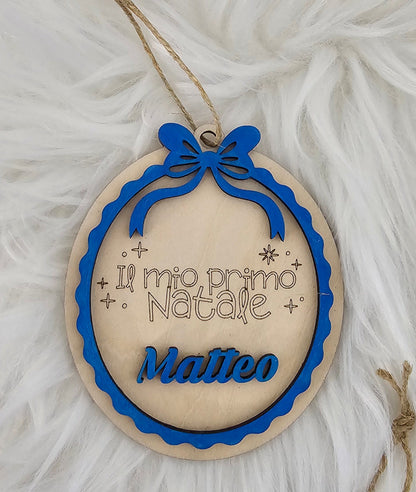 Pallina di Natale Personalizzata “Il Mio Primo Natale”