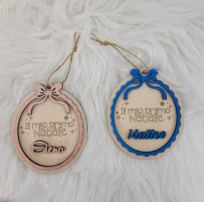 Pallina di Natale Personalizzata “Il Mio Primo Natale”