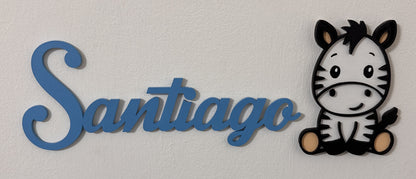 Animaletto 3D in Legno con Nome Personalizzato