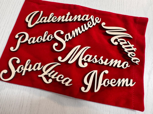 Segnaposto in Legno Personalizzato con Nome