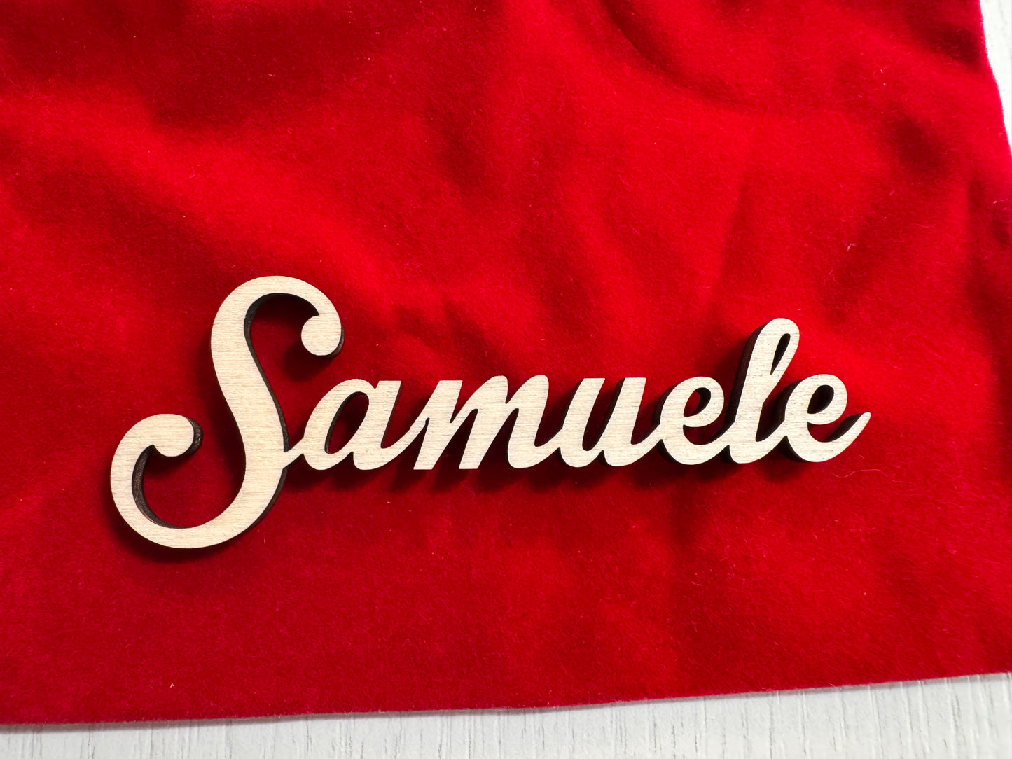 Segnaposto in Legno Personalizzato con Nome