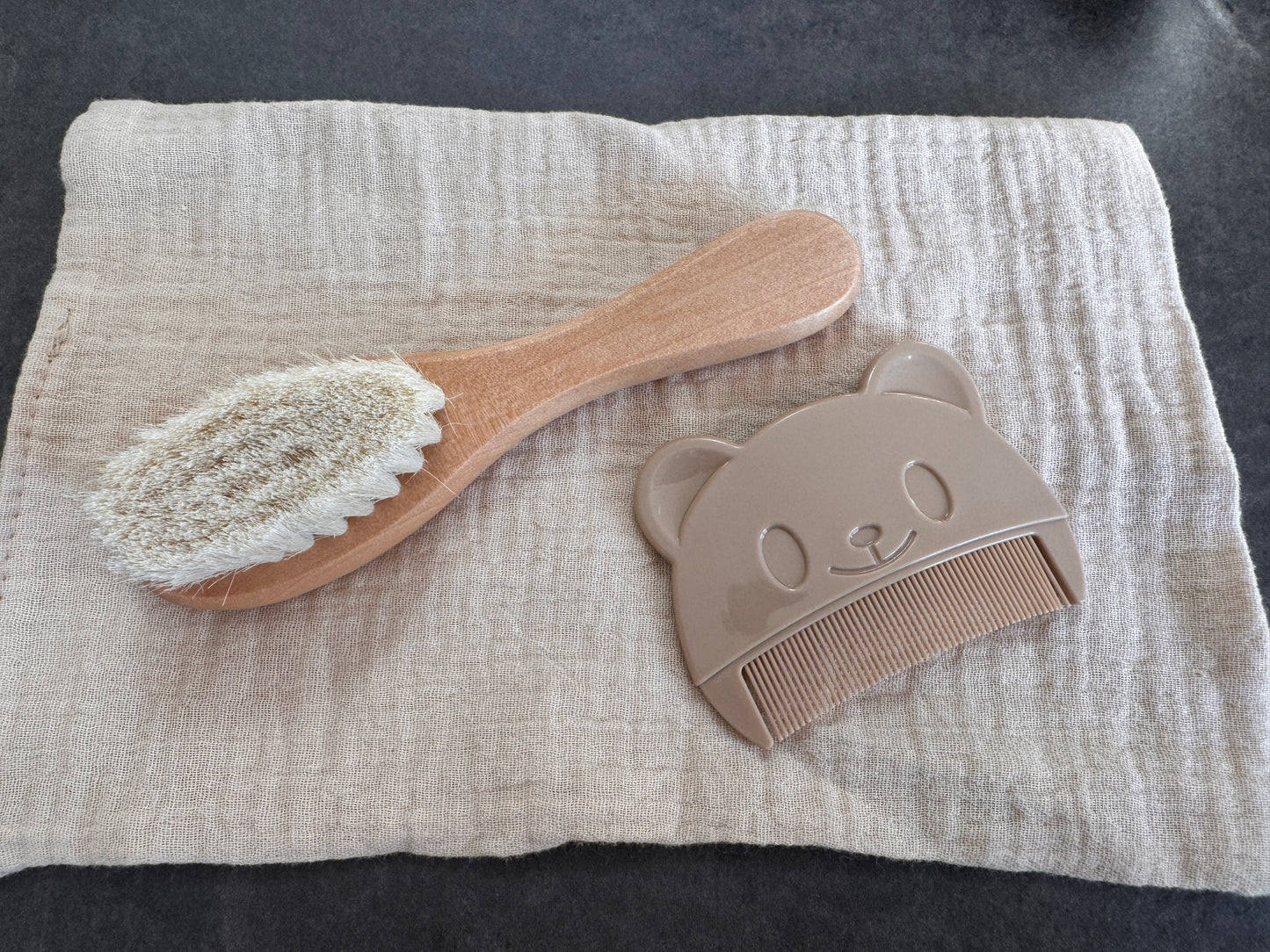 Set Regalo Spazzola e Pettinino Crosta Lattea + Mussola con Nome