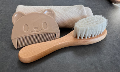 Set Regalo Spazzola e Pettinino Crosta Lattea + Mussola con Nome