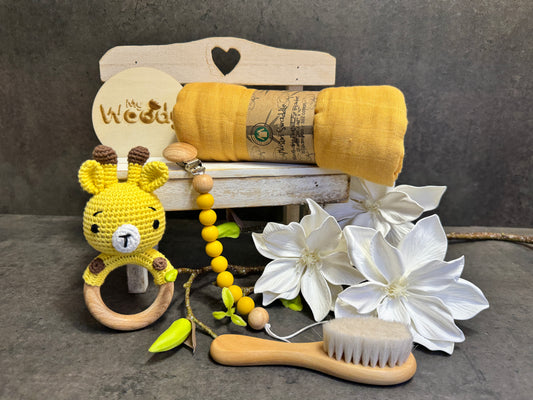Set Regalo Neonato "Primi Sogni Giraffe"